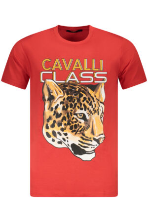 CAVALLI CLASS T-SHIRT MANICHE CORTE UOMO ROSSO