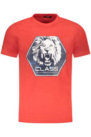 CAVALLI CLASS T-SHIRT MANICHE CORTE UOMO ROSSO