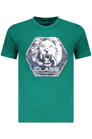 CAVALLI CLASS T-SHIRT MANICHE CORTE UOMO VERDE