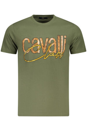 CAVALLI CLASS T-SHIRT MANICHE CORTE UOMO VERDE