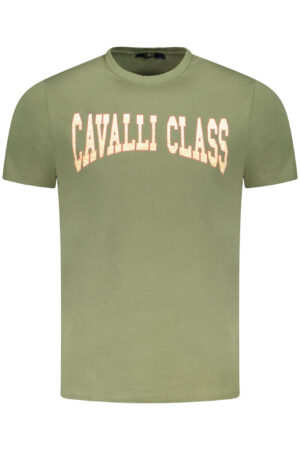 CAVALLI CLASS T-SHIRT MANICHE CORTE UOMO VERDE