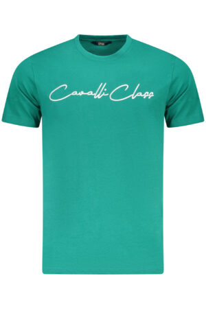 CAVALLI CLASS T-SHIRT MANICHE CORTE UOMO VERDE