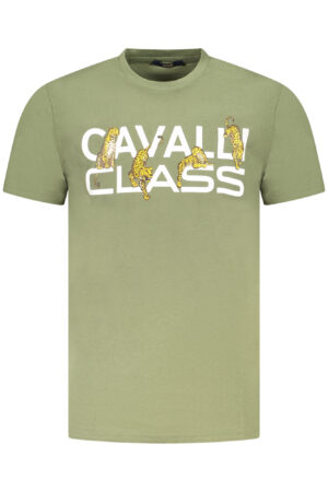 CAVALLI CLASS T-SHIRT MANICHE CORTE UOMO VERDE