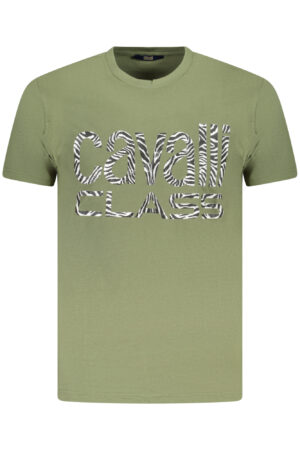 CAVALLI CLASS T-SHIRT MANICHE CORTE UOMO VERDE