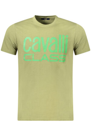 CAVALLI CLASS T-SHIRT MANICHE CORTE UOMO VERDE