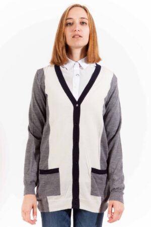 GANT CARDIGAN DONNA GRIGIO