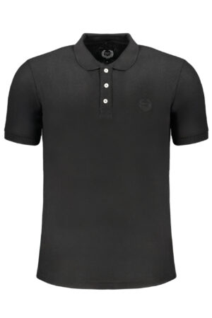 GIAN MARCO VENTURI POLO MANICHE CORTE UOMO NERO