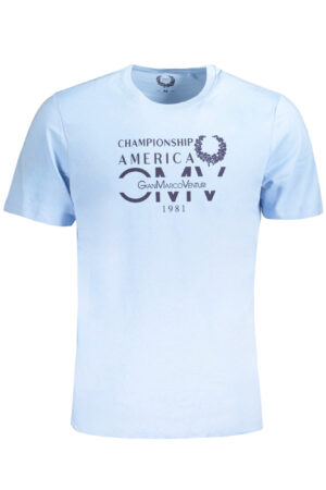 GIAN MARCO VENTURI T-SHIRT MANICHE CORTE UOMO AZZURRO