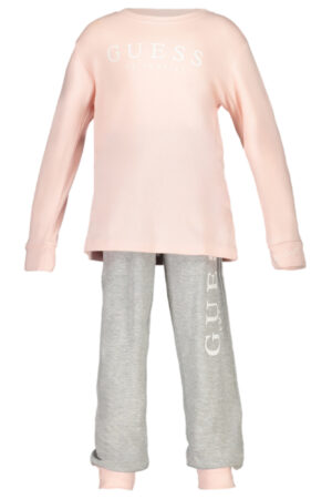 GUESS JEANS FELPA SENZA ZIP BAMBINA ROSA