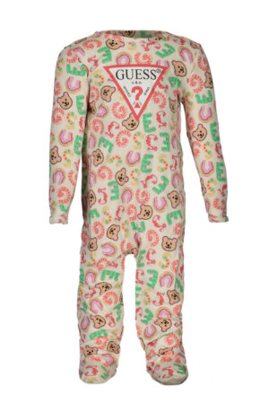 GUESS JEANS T-SHIRT MANICHE LUNGHE BAMBINO BIANCO