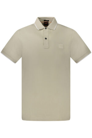 HUGO BOSS POLO MANICHE CORTE UOMO BEIGE