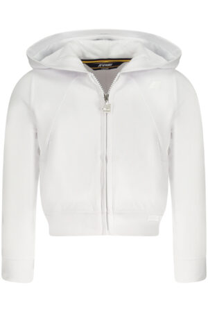 K-WAY FELPA CON ZIP BAMBINA BIANCO