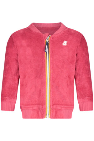 K-WAY FELPA CON ZIP BAMBINA ROSA
