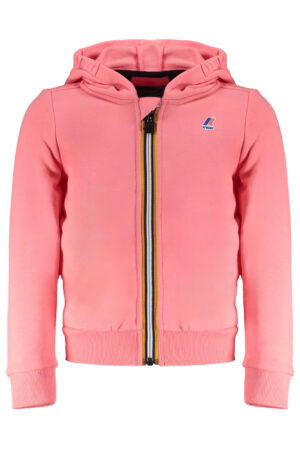 K-WAY FELPA CON ZIP BAMBINA ROSA