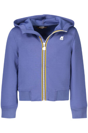 K-WAY FELPA CON ZIP BAMBINO BLU
