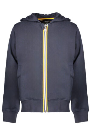 K-WAY FELPA CON ZIP BAMBINO BLU