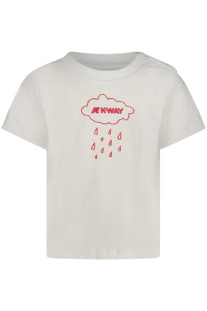 K-WAY T-SHIRT MANICHE CORTE BAMBINO BIANCO