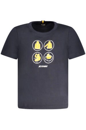 K-WAY T-SHIRT MANICHE CORTE BAMBINO BLU