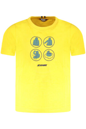 K-WAY T-SHIRT MANICHE CORTE BAMBINO GIALLO