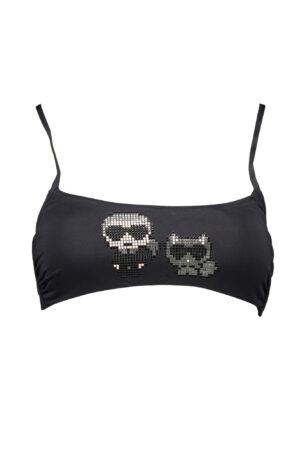 KARL LAGERFELD BEACHWEAR COSTUME PARTE SOPRA DONNA NERO