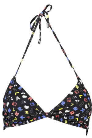 KARL LAGERFELD BEACHWEAR COSTUME PARTE SOPRA DONNA NERO