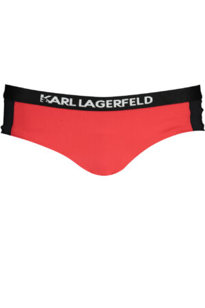 KARL LAGERFELD BEACHWEAR COSTUME PARTE SOTTO DONNA ROSSO