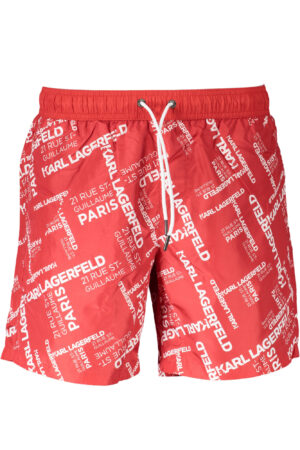 KARL LAGERFELD BEACHWEAR COSTUME PARTE SOTTO UOMO ROSSO