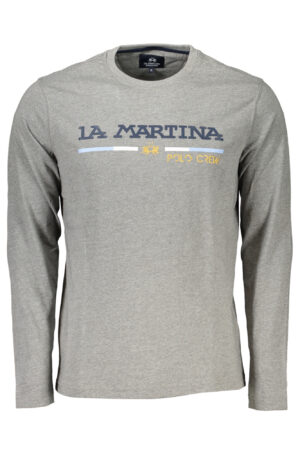 LA MARTINA T-SHIRT MANICHE LUNGHE UOMO GRIGIO