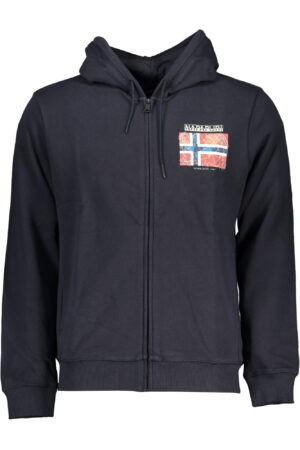 NAPAPIJRI FELPA CON ZIP UOMO BLU