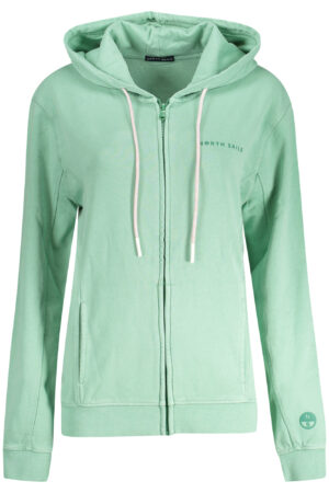NORTH SAILS FELPA CON ZIP DONNA VERDE