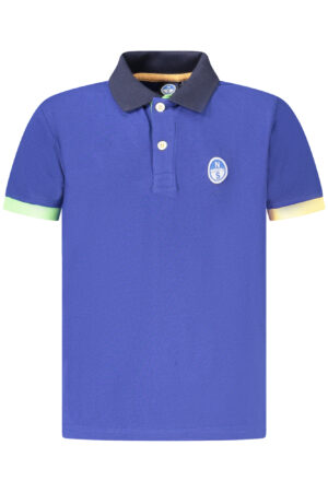 NORTH SAILS POLO MANICHE CORTE BAMBINO BLU