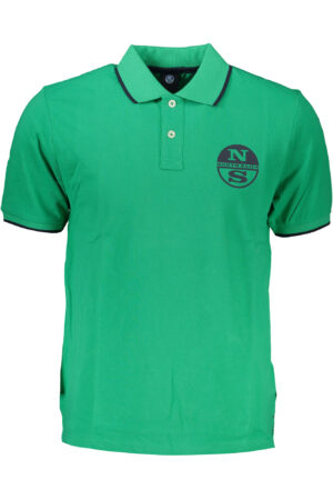 NORTH SAILS POLO MANICHE CORTE UOMO VERDE