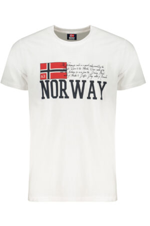 NORWAY 1963 T-SHIRT MANICHE CORTE UOMO BIANCO