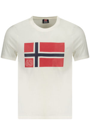 NORWAY 1963 T-SHIRT MANICHE CORTE UOMO BIANCO