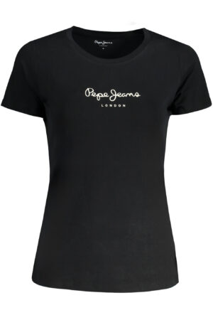 PEPE JEANS T-SHIRT MANICHE CORTE DONNA NERO