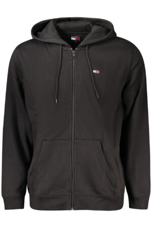 TOMMY HILFIGER FELPA CON ZIP UOMO NERO