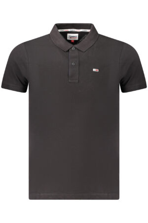 TOMMY HILFIGER POLO MANICHE CORTE UOMO NERO