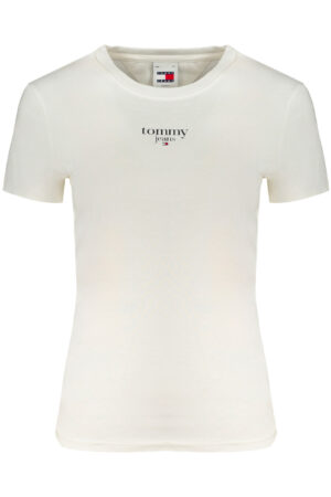 TOMMY HILFIGER T-SHIRT MANICHE CORTE DONNA BIANCO