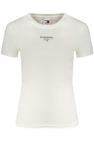 TOMMY HILFIGER T-SHIRT MANICHE CORTE DONNA BIANCO
