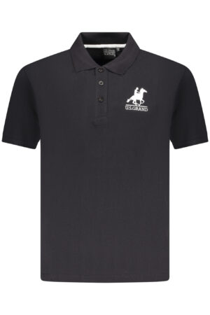 U.S. GRAND POLO MANICHE CORTE UOMO NERO