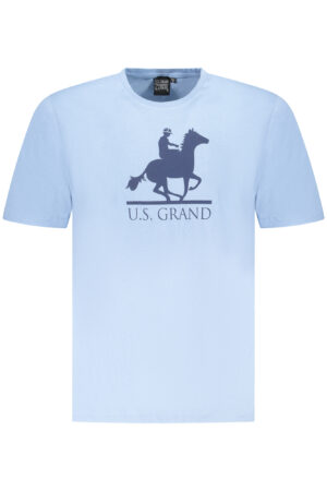 U.S. GRAND T-SHIRT MANICHE CORTE UOMO AZZURRO