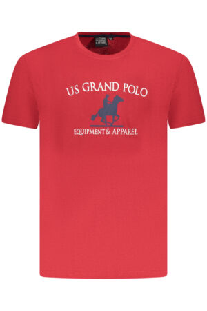 U.S. GRAND T-SHIRT MANICHE CORTE UOMO ROSSO