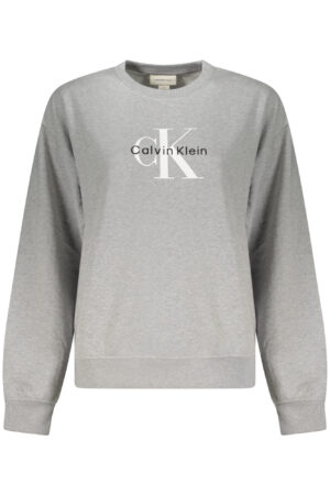 CALVIN KLEIN FELPA SENZA ZIP DONNA GRIGIO