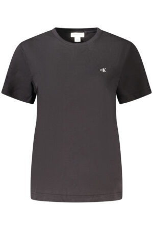 CALVIN KLEIN T-SHIRT MANICHE CORTE DONNA NERO