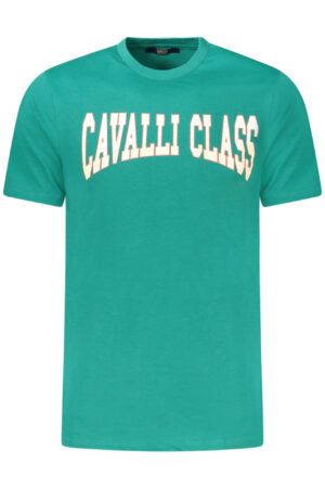 CAVALLI CLASS T-SHIRT MANICHE CORTE UOMO VERDE