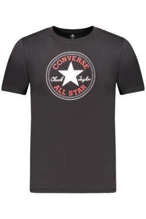 CONVERSE T-SHIRT MANICHE CORTE BAMBINO NERO