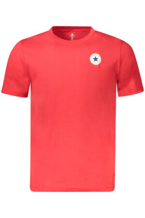 CONVERSE T-SHIRT MANICHE CORTE BAMBINO ROSSO