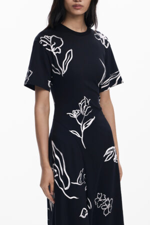 DESIGUAL ABITO LUNGO DONNA NERO