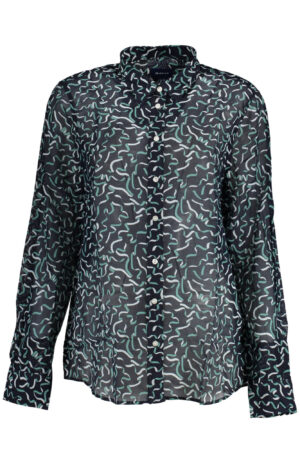 GANT CAMICIA MANICHE LUNGHE DONNA BLU