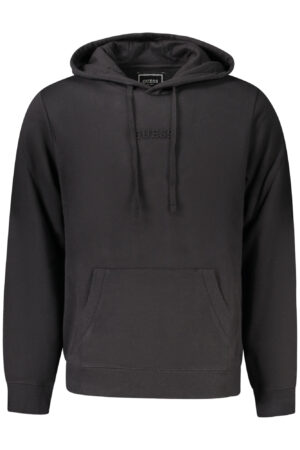 GUESS JEANS FELPA SENZA ZIP UOMO NERO